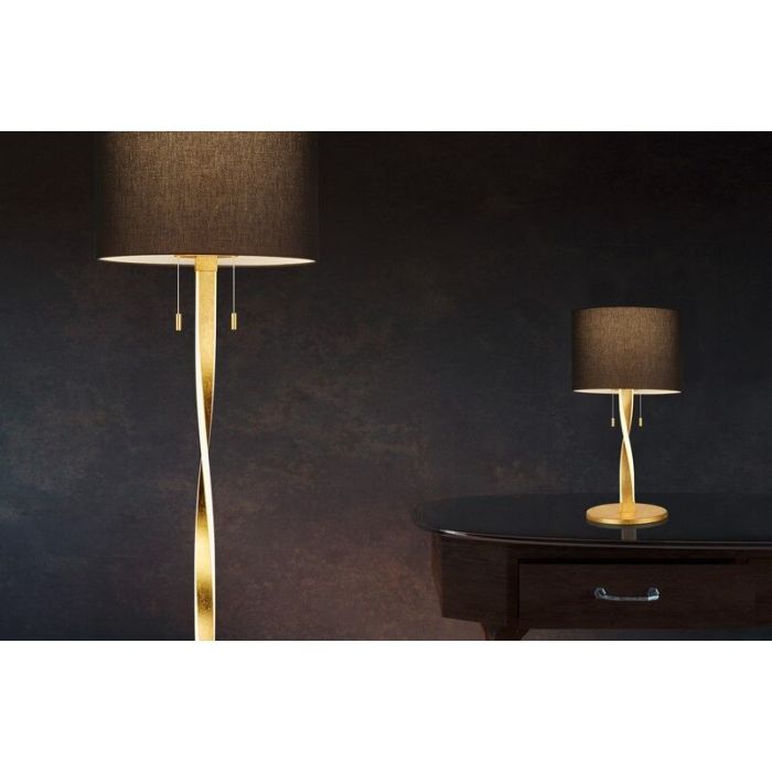 Lampada da tavolo moderna dorata, Ramten, 3W, 3000K LED, con interruttore a strappo