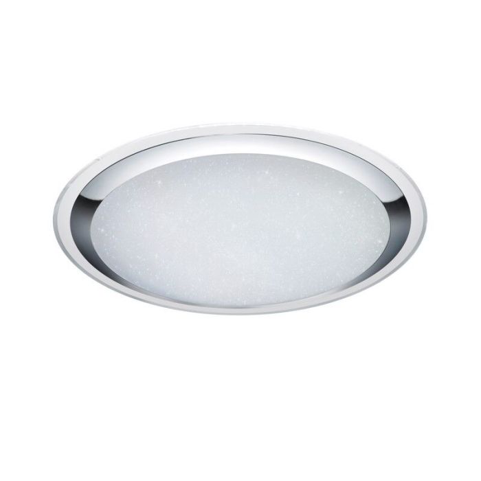 Plafoniera moderna bianca, Romain, 95W, bianco regolabile tra caldo e freddo LED, con telecomando