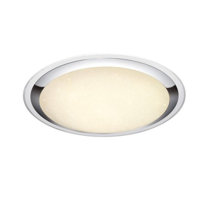 Plafoniera moderna bianca, Romain, 95W, bianco regolabile tra caldo e freddo LED, con telecomando
