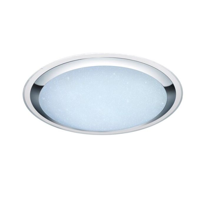 Plafoniera moderna bianca, Romain, 95W, bianco regolabile tra caldo e freddo LED, con telecomando