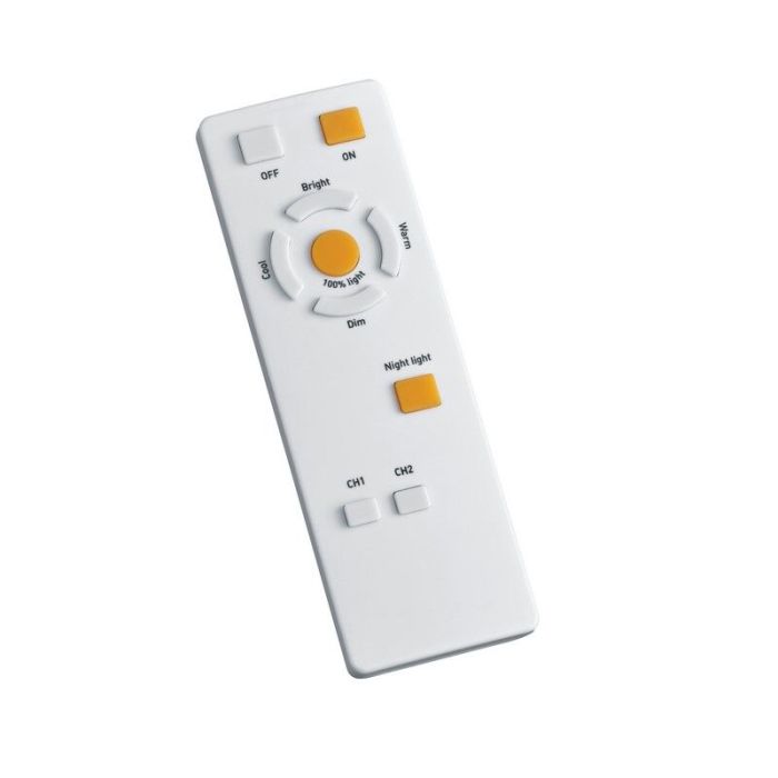 Plafoniera moderna bianca, Romain, 95W, bianco regolabile tra caldo e freddo LED, con telecomando