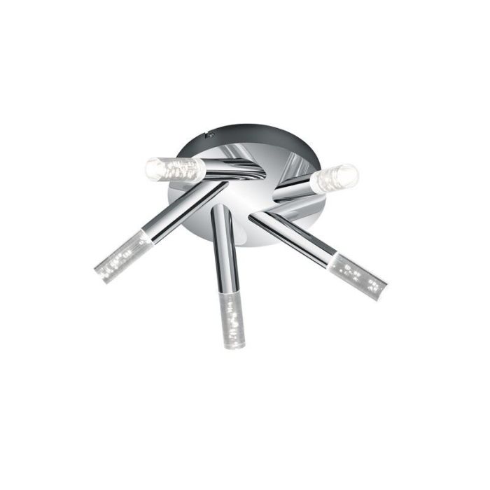 Lampada da soffitto da bagno design cromata, Delfina, 3,1W, 3000K LED, IP44