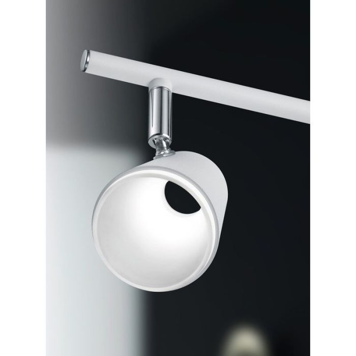 Faretto da soffitto bianco in vetro, Laysha, 6W, 3000K LED