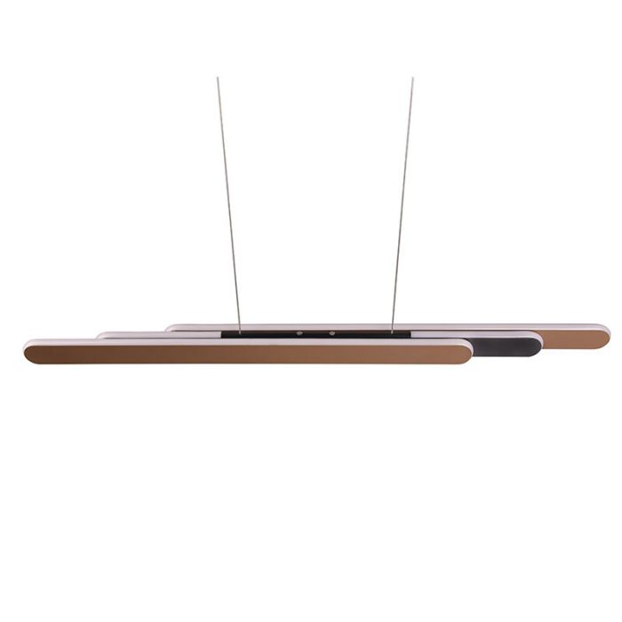 Lampada a sospensione design in ottone, Dwayn, 48W, bianco regolabile tra caldo e freddo LED, controllo touch