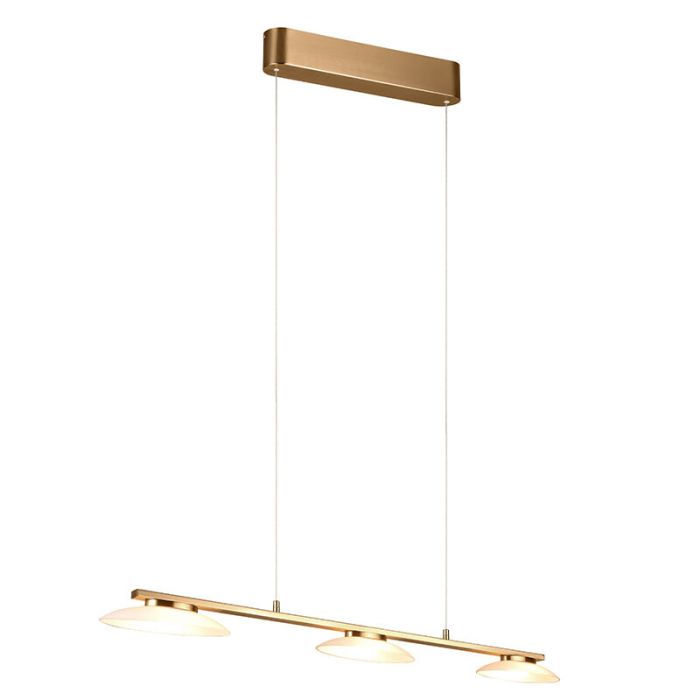 Lampada a sospensione design in ottone, Fenno, 9W, 3000K LED, dimmer in 3 fasi