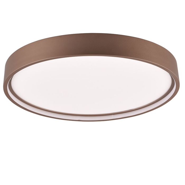 Plafoniera moderna tortora, Destin, 29W, bianco regolabile tra caldo e freddo LED