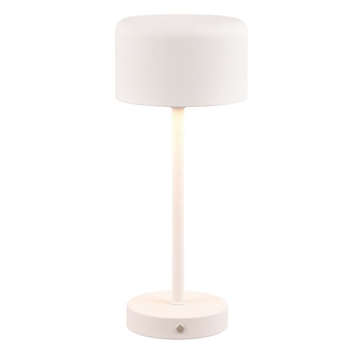 Lampada da tavolo moderna bianca, Dustin, 1,5W, 3000K LED, controllo touch