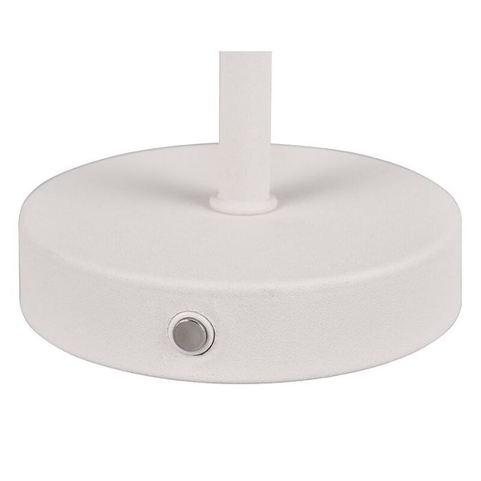 Lampada da tavolo moderna bianca, Dustin, 1,5W, 3000K LED, controllo touch