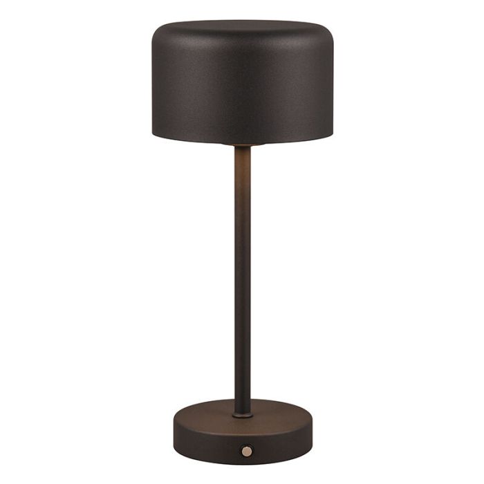 Lampada da tavolo moderna nera, Dustin, 1,5W, 3000K LED, controllo touch
