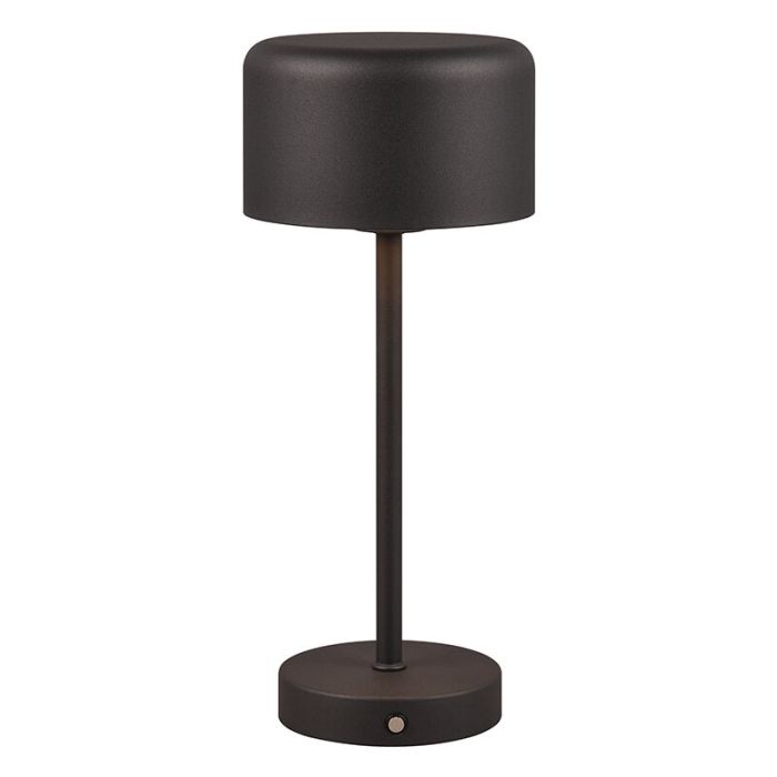 Lampada da tavolo moderna nera, Dustin, 1,5W, 3000K LED, controllo touch