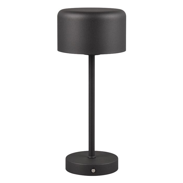 Lampada da tavolo moderna nera, Dustin, 1,5W, 3000K LED, controllo touch