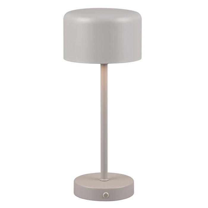 Lampada da tavolo moderna grigia, Dustin, 1,5W, 3000K LED, controllo touch