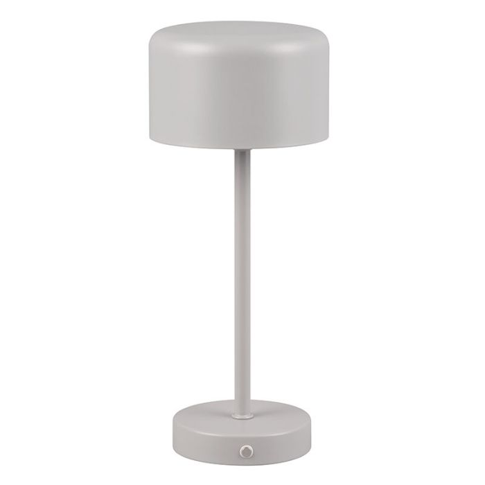 Lampada da tavolo moderna grigia, Dustin, 1,5W, 3000K LED, controllo touch