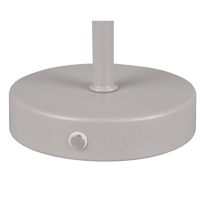 Lampada da tavolo moderna grigia, Dustin, 1,5W, 3000K LED, controllo touch