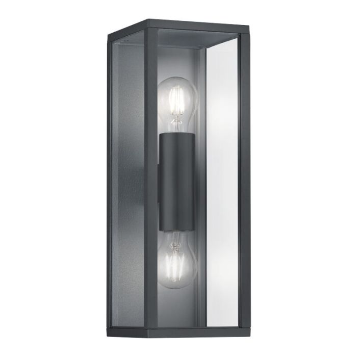 Lampada da esterno industriale antracite, Sanna, IP44