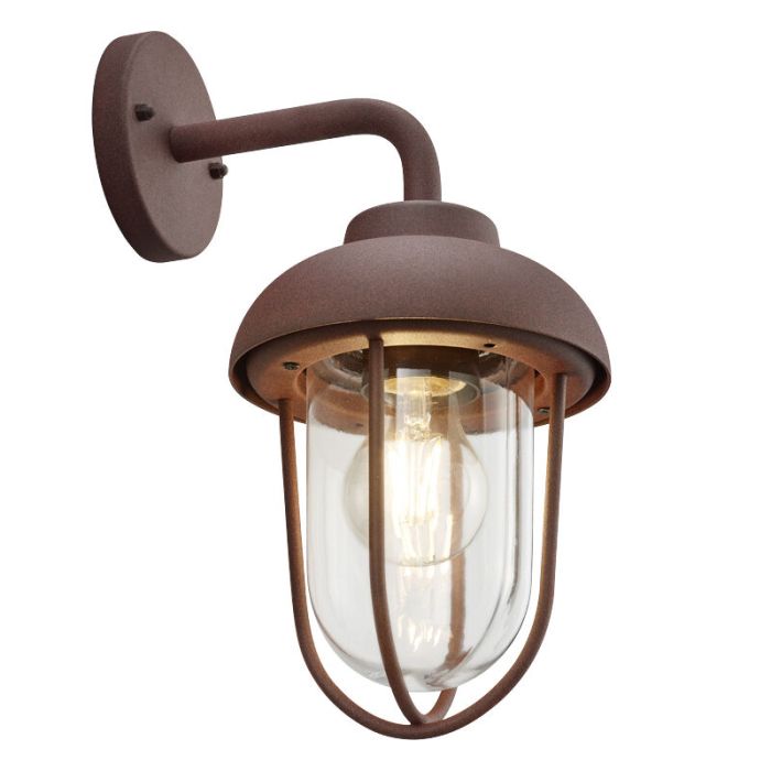 Lampada da esterno industriale color ruggine, Trevor, IP44