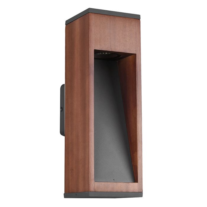Lampada da esterno in legno marrone, Tiziana, IP44