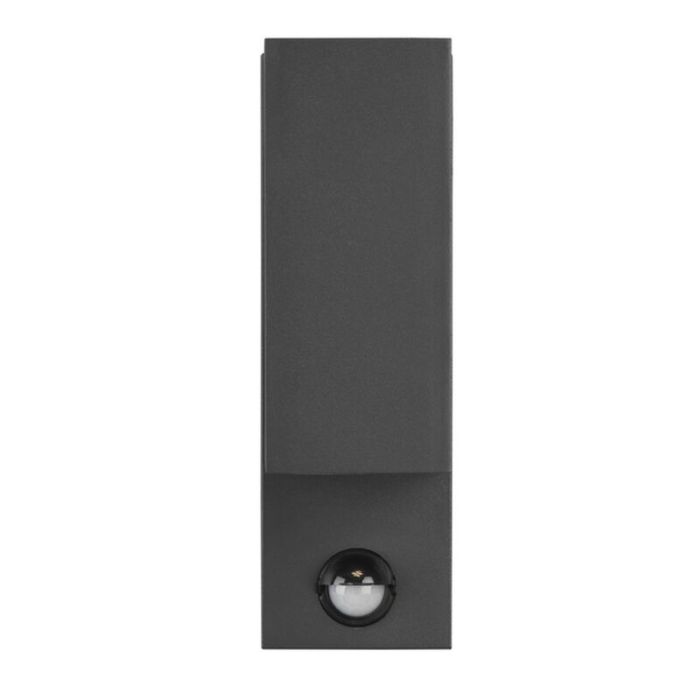 Applique da esterno con sensore di movimento moderna antracite, Laurien, IP44