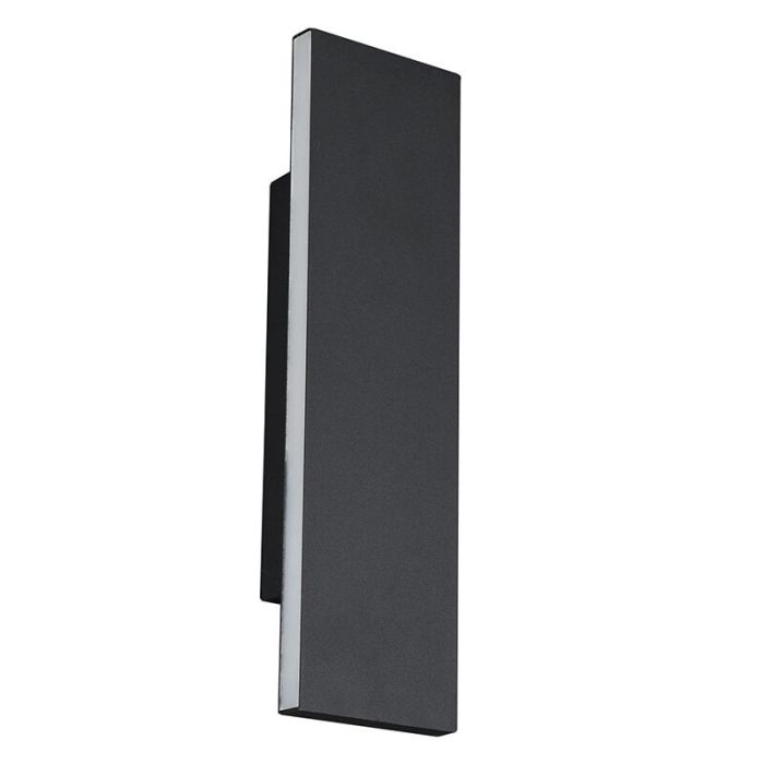 Lampada da parete up down moderna antracite, Coscon, 6W, 3000K LED
