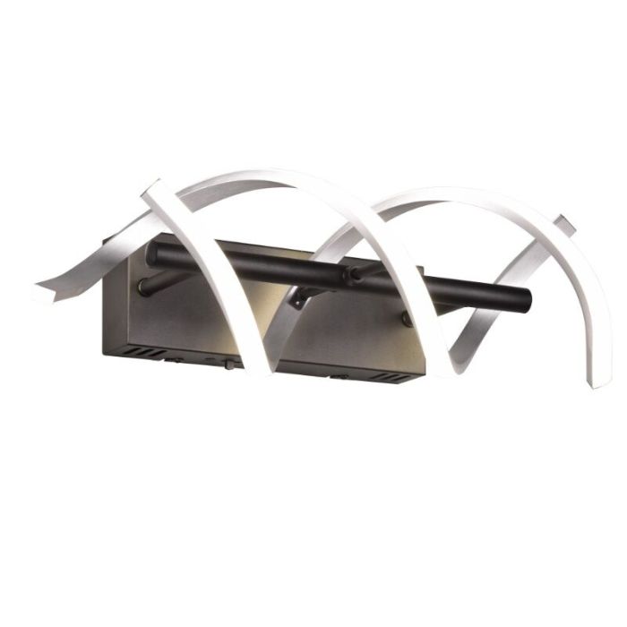 Applique da parete design cromata, Sylvian, 22W, bianco regolabile tra caldo e freddo LED, dimmer in 3 fasi