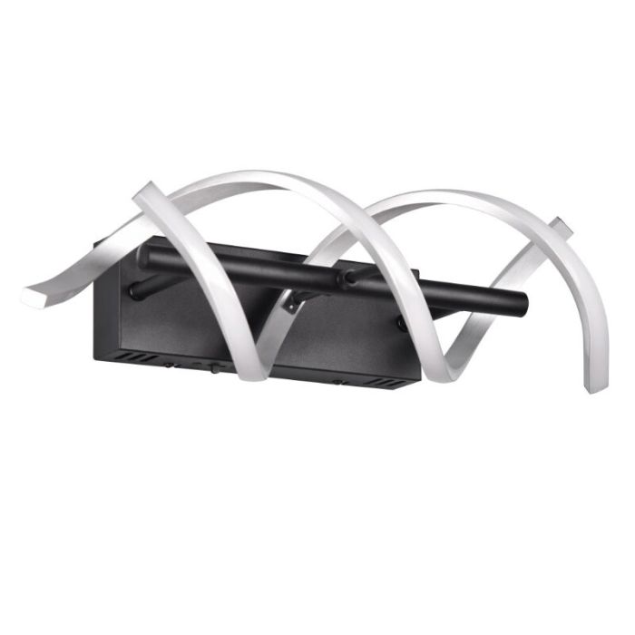 Applique da parete design cromata, Sylvian, 22W, bianco regolabile tra caldo e freddo LED, dimmer in 3 fasi