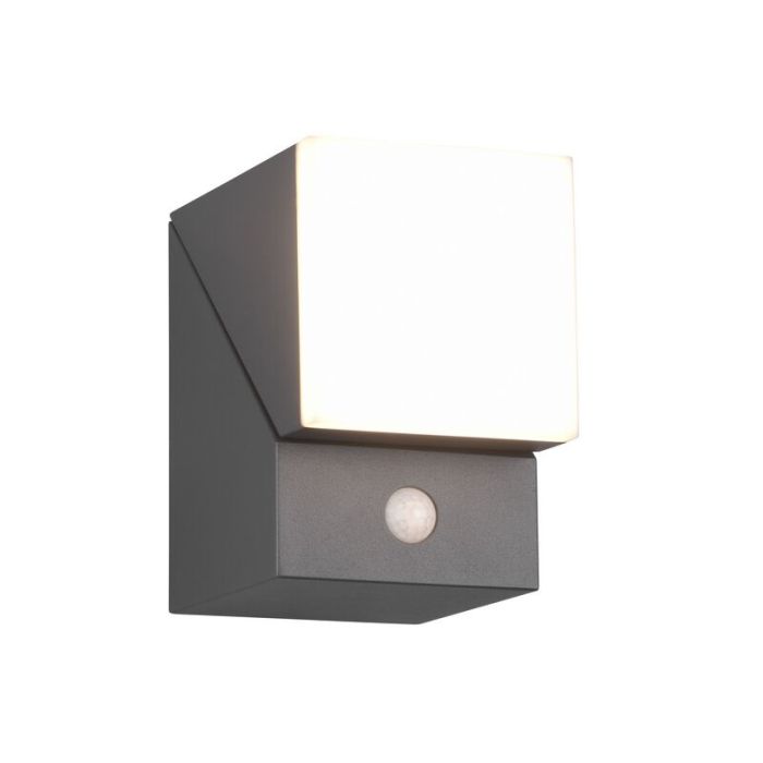 Applique da esterno con sensore di movimento moderna antracite, Liron, 7W, 3000K LED, IP54