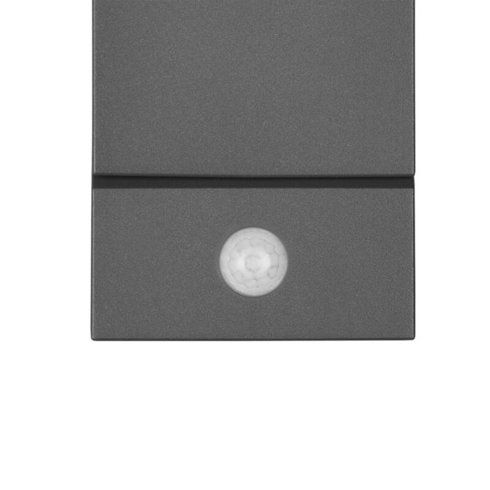 Applique da esterno con sensore di movimento moderna antracite, Liron, 7W, 3000K LED, IP54