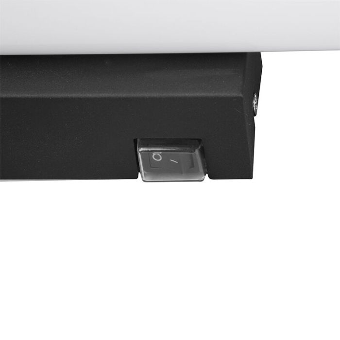 Applique per bagno moderna nera, Staby, 4,3W, 3000K LED, IP44