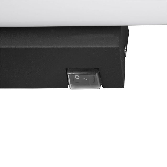 Applique per bagno moderna nera, Staby, 6,5W, 3000K LED, IP44