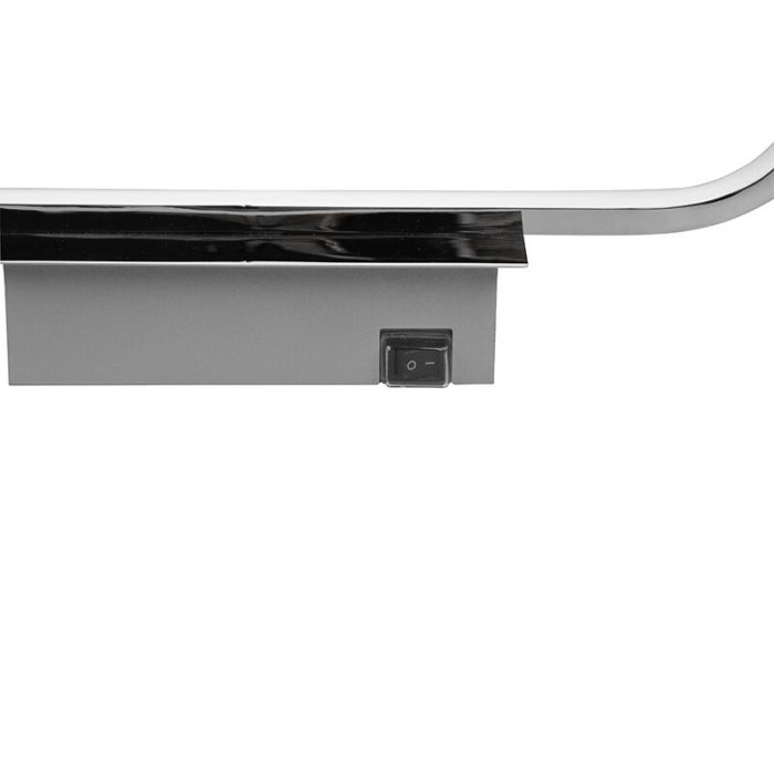 Applique per bagno moderna cromata, Martin, 17W, 3000K LED, IP44