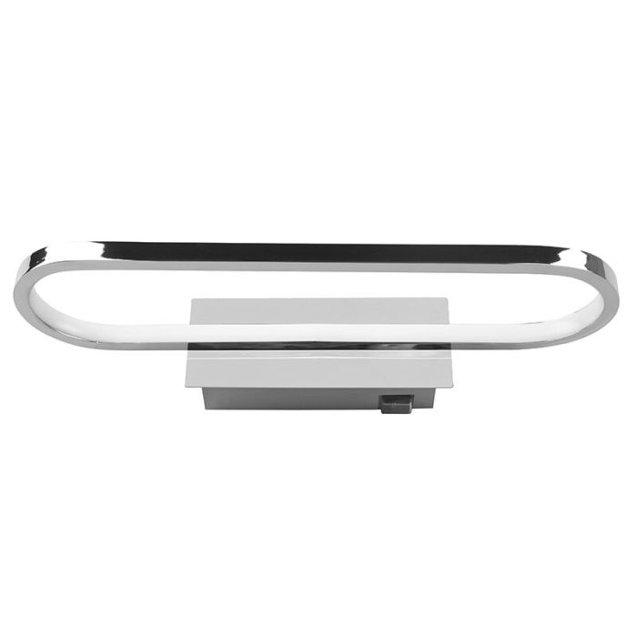 Applique per bagno moderna cromata, Martin, 17W, 3000K LED, IP44