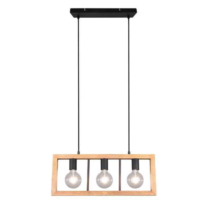 Lampada a sospensione vintage nera, Rafiq