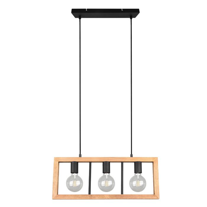 Lampada a sospensione vintage nera, Rafiq
