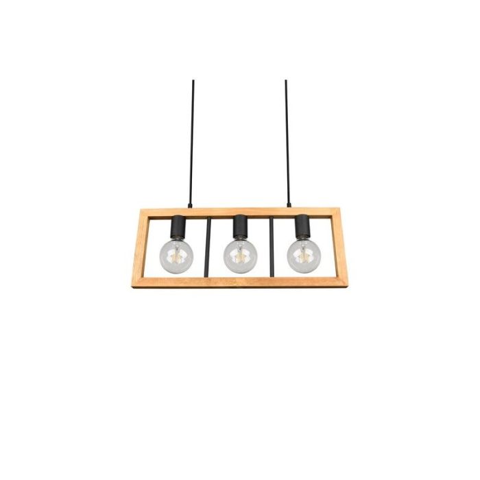 Lampada a sospensione vintage nera, Rafiq