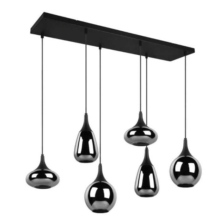 Lampada a sospensione design nera, Sybren