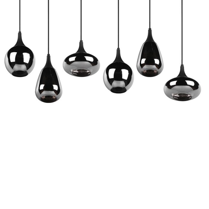 Lampada a sospensione design nera, Sybren