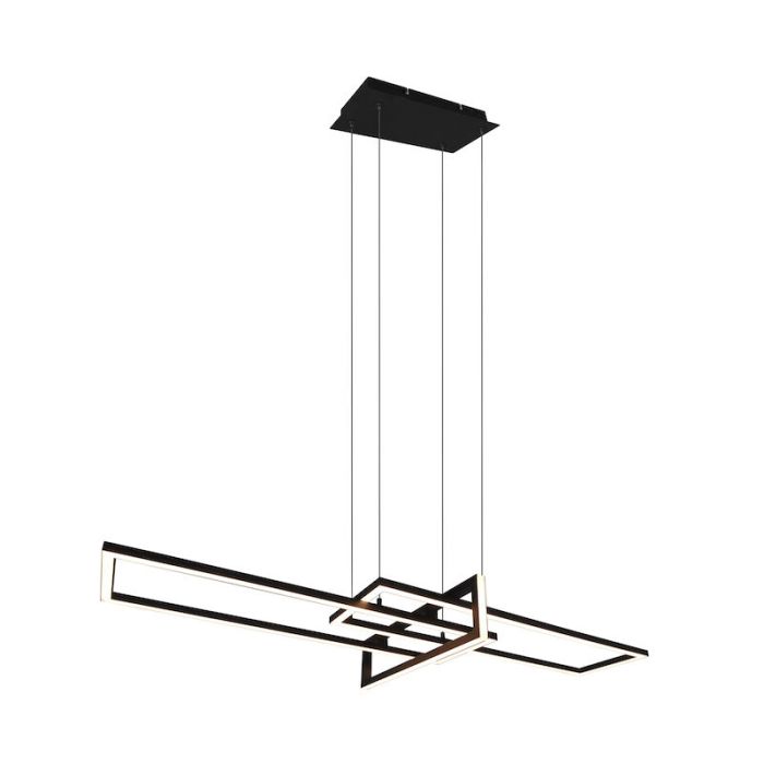 Lampada a sospensione moderna nera, Hatun, 34W, 3000K LED