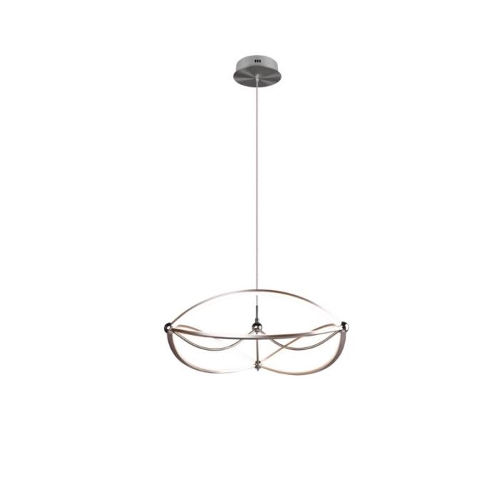 Lampada a sospensione moderna in nichel, Remy, 42W, 3000K LED