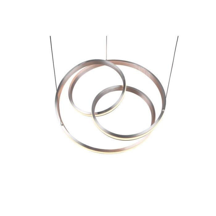 Lampada a sospensione moderna in nichel, Elyse, 60W, colore regolabile LED
