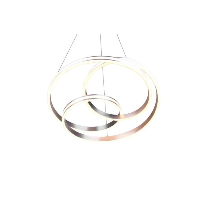 Lampada a sospensione moderna in nichel, Elyse, 60W, colore regolabile LED