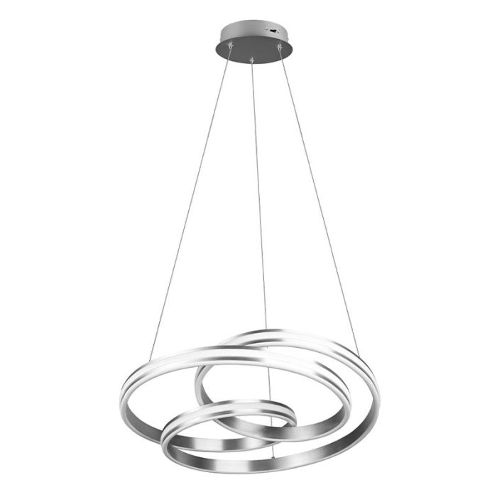Lampada a sospensione moderna in nichel, Elyse, 60W, colore regolabile LED