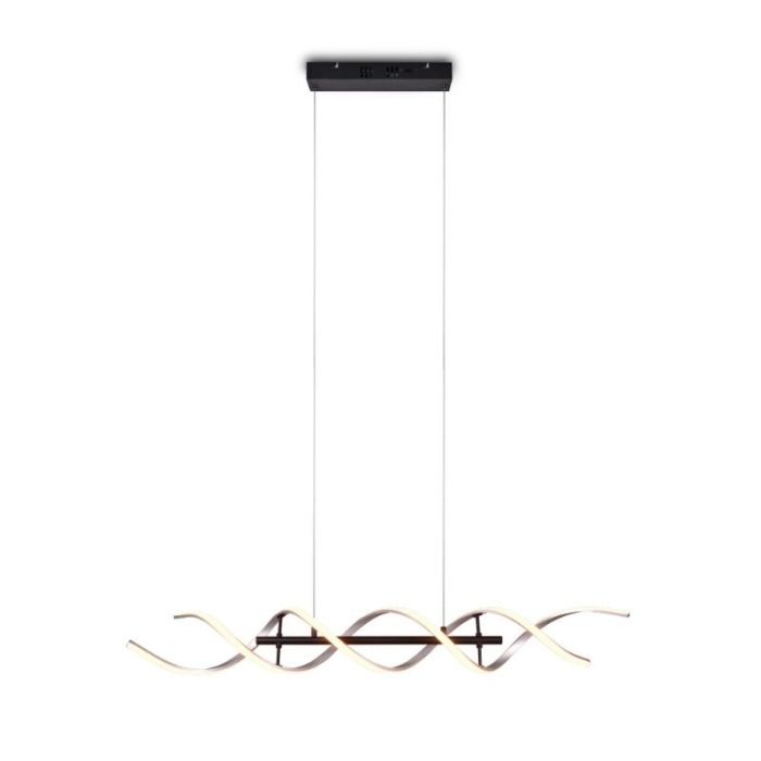Lampada a sospensione design cromata, Sylvian, 45W, bianco regolabile tra caldo e freddo LED, dimmer in 3 fasi