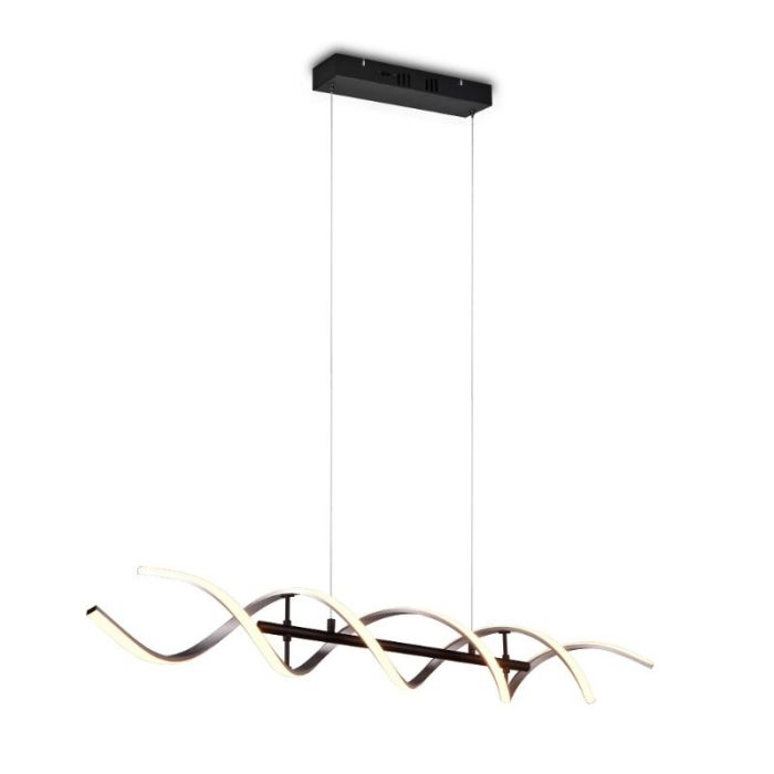 Lampada a sospensione design cromata, Sylvian, 45W, bianco regolabile tra caldo e freddo LED, dimmer in 3 fasi