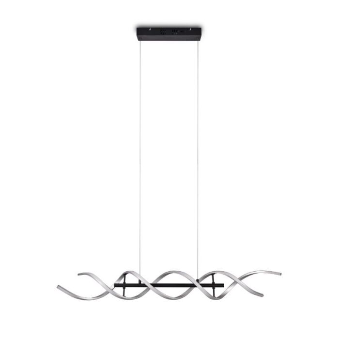 Lampada a sospensione design cromata, Sylvian, 45W, bianco regolabile tra caldo e freddo LED, dimmer in 3 fasi