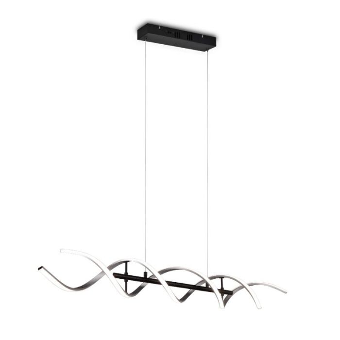 Lampada a sospensione design cromata, Sylvian, 45W, bianco regolabile tra caldo e freddo LED, dimmer in 3 fasi
