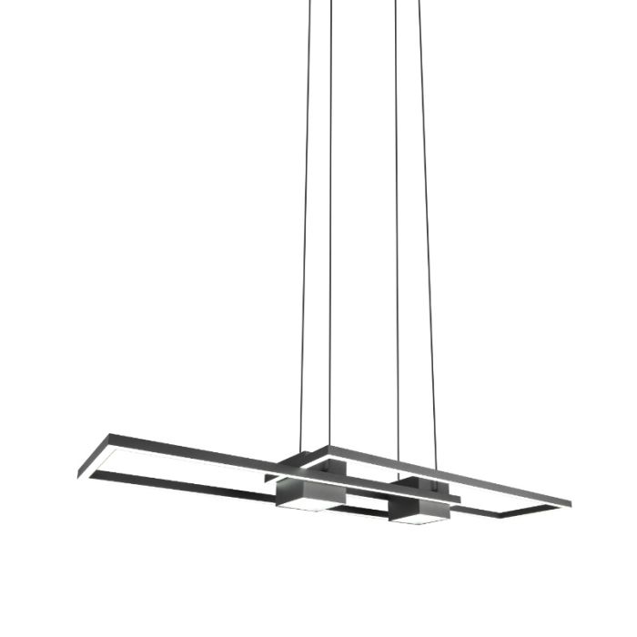 Lampada a sospensione design nera, Sohaib, 37W, bianco regolabile tra caldo e freddo LED, dimmer in 3 fasi