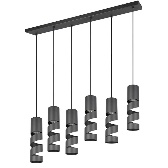 Lampada a sospensione design nera, Marouan