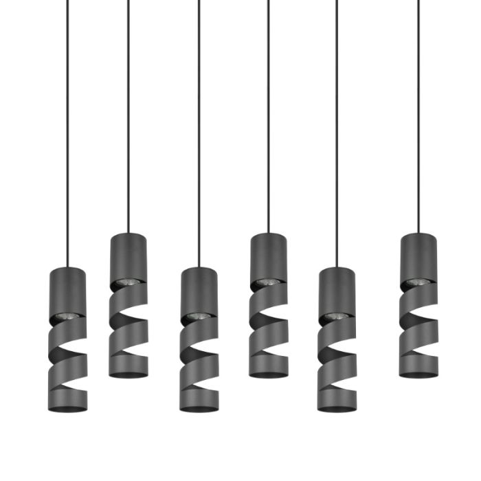 Lampada a sospensione design nera, Marouan
