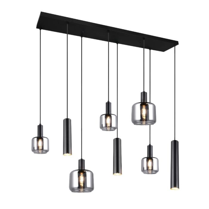 Lampada a sospensione design nera, Lahcen