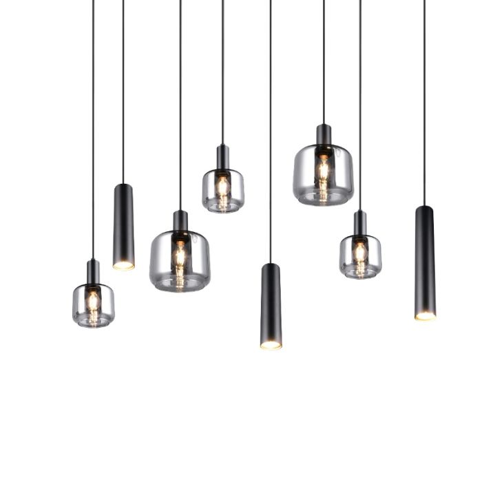 Lampada a sospensione design nera, Lahcen